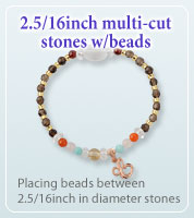 4mm multi-cut with beads